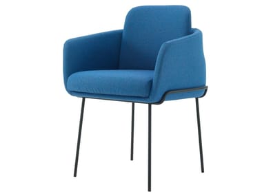 TADAO - Upholstered fabric chair with armrests (Request Info).