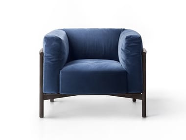 TAIKI - Upholstered armchair with armrests (Request Info).