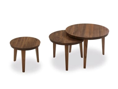 TAO - Round solid wood coffee table (Request Info).