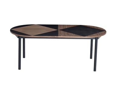 TAVLA - Extending oval walnut table (Request Info).