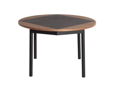 TAVLA - Round walnut table (Request Info).