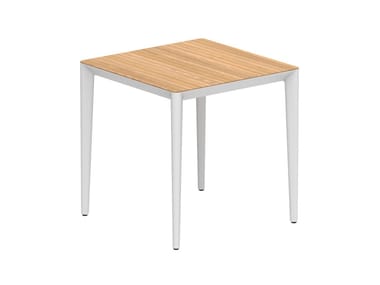 U-NITE - Square teak garden table (Request Info).