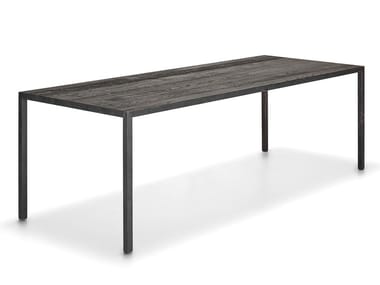 TENSE MATERIAL CARBONE - Rectangular oak table (Request Info).