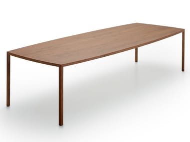 TENSE CURVE - Rectangular oak table (Request Info).