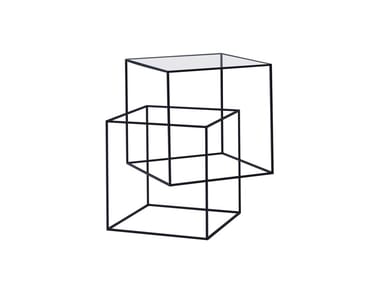 THIN BLACK TABLE - Glass coffee table (Request Info).