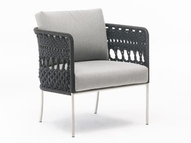 TOMBOLO - Upholstered easy chair with armrests (Request Info).