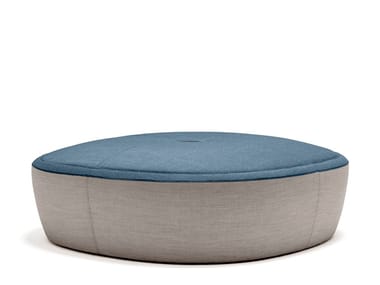 TONICA ISLAND LARGE - Upholstered round fabric pouf bed (Request Info).