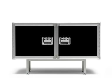 TOTAL FLIGHTCASE - Extruded aluminium and laminated multistructures sideboard (Request Info).