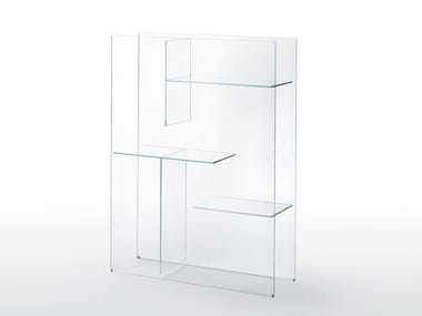 TRANSFIX - Freestanding crystal bookcase (Request Info).