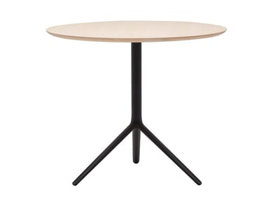 TRIADA ME6028 - Round drop-leaf aluminium table (Request Info).