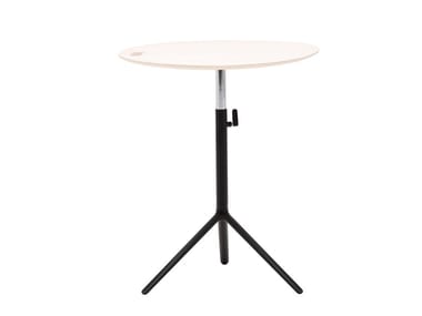 TRIADA OCCASIONAL ME6070 - Height-adjustable aluminium coffee table with 3-star base (Request Info).