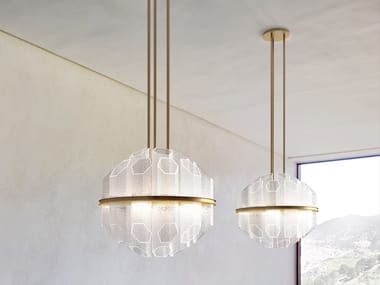 TRIM - Venetian crystal pendant lamp (Request Info).