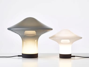 TROTTOLA - LED opal glass table lamp with Dimmer (Request Info).