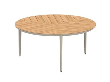 U-NITE - Round teak garden table (Request Info).