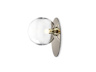UMBRA - Crystal and stainless steel wall lamp / ceiling lamp (Request Info).