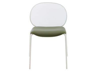 UNBEAUMATIN - Steel garden chair with integrated cushion (Request Info).