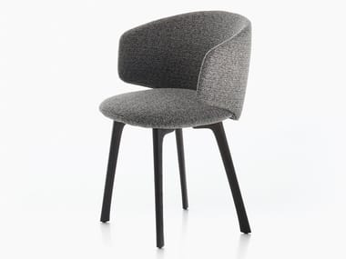 UNIVERSAL COLLECTION - Upholstered fabric chair with armrests (Request Info).