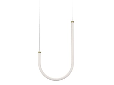 UNSEEN - LED brass and polycarbonate pendant lamp (Request Info).