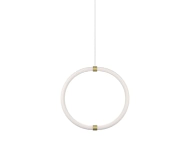 UNSEEN - LED brass and plycarbonate pendant lamp (Request Info).