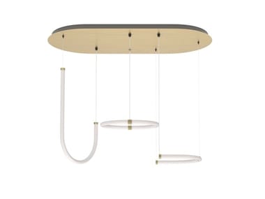 UNSEEN - LED brass adn piolycarbonate pendant lamp (Request Info).