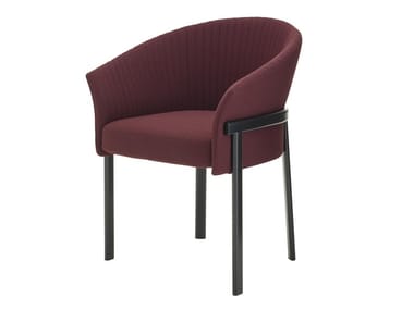 VALMY - Upholstered fabric chair with armrests (Request Info).