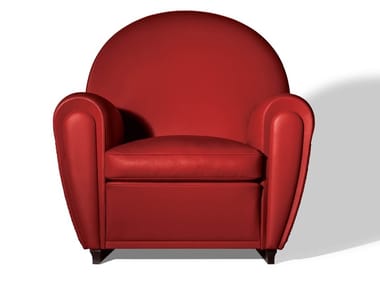 VANITY FAIR XC - Leather armchair with armrests (Request Info).
