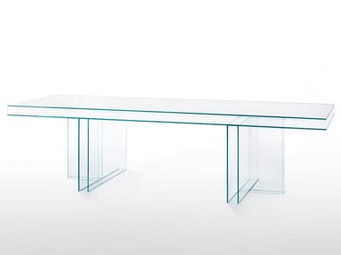 VERGLAS - Rectangular crystal table (Request Info).