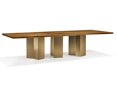 VERO - ESA - Rectangular solid wood table by Arte Brotto