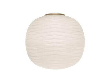 GEM SEMI - Etched glass wall light (Request Info).