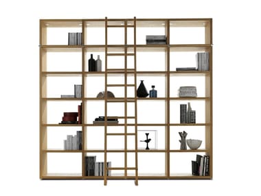 WALLSTREET - Open solid wood bookcase (Request Info).