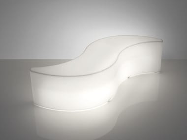 WAVE - Polyethylene bench with light (Request Info).