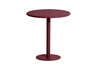 WEEK-END - Round powder coated aluminium garden table (Request Info).
