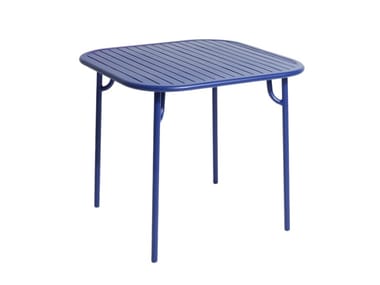 WEEK-END - Square powder coated aluminium garden table (Request Info).