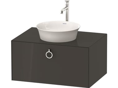 WHITE TULIP WT4980 / WT4981 - Single wall-mounted wooden vanity unit with drawers by Duravit