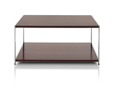 H FRAME - Square wooden coffee table by Herman Miller