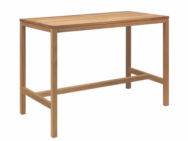 XQI - Teak high table (Request Info).