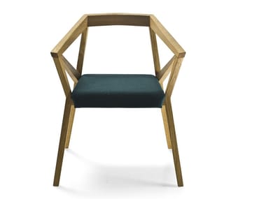 YY CHAIR - Solid wood chair with armrests (Request Info).