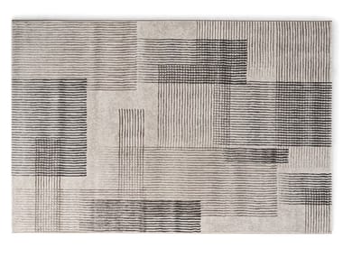 ZEN - Rectangular fabric rug with geometric shapes (Request Info).