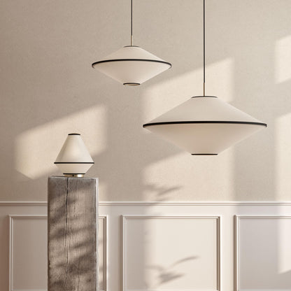 Edgeform Tafta Pendant Ø65 Black/Off-White