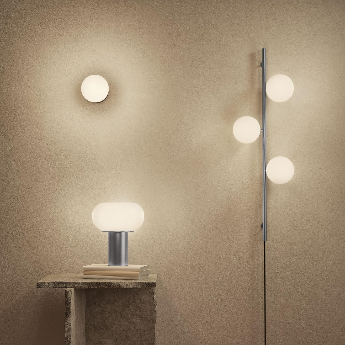 Edgeform Stringball 3 Wall Lamp Nickel