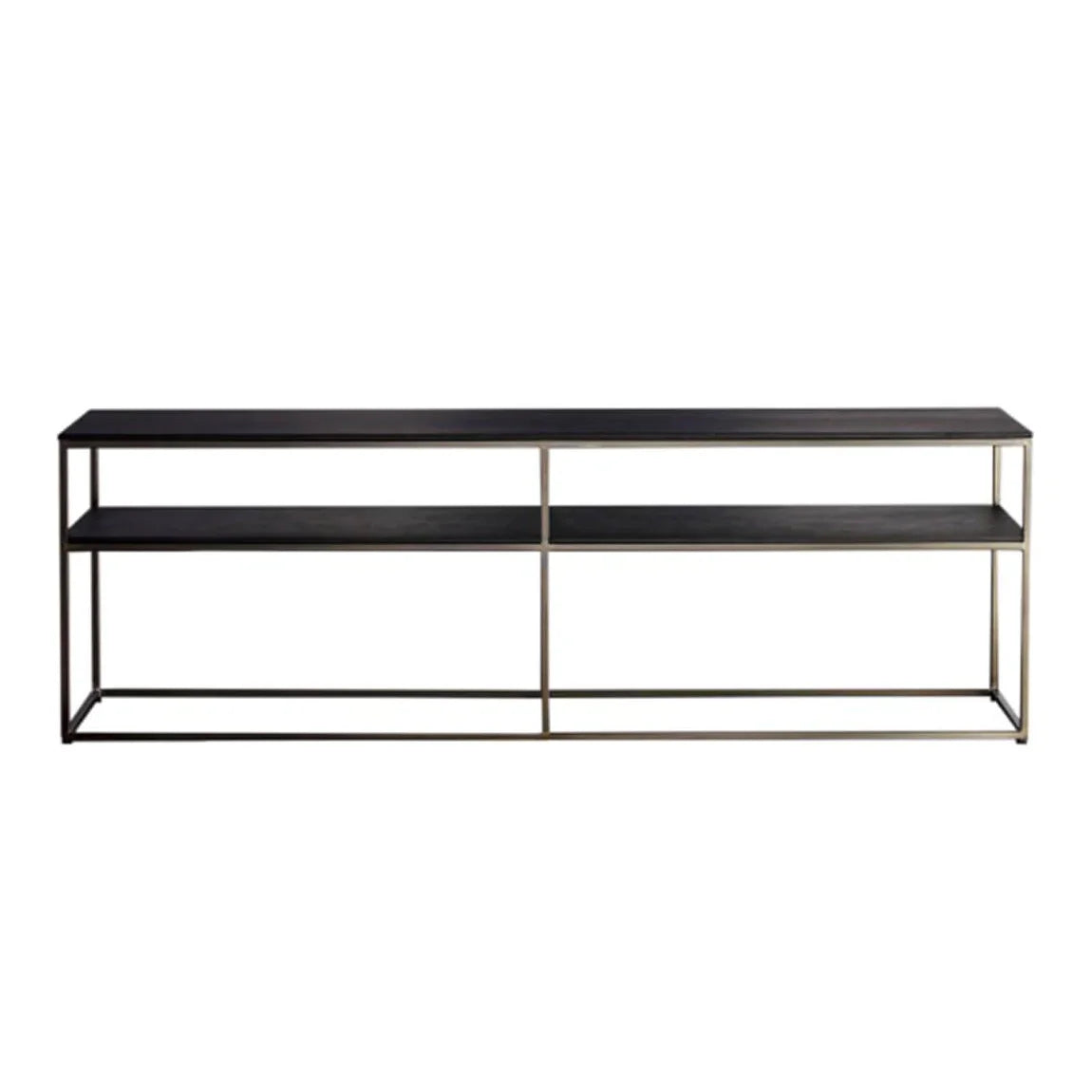 HARDY - Rectangular console table with shelving (Request Info).