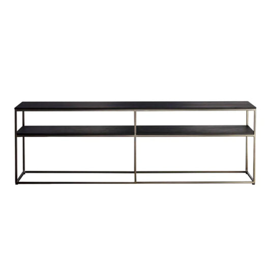 HARDY - Rectangular console table with shelving (Request Info).