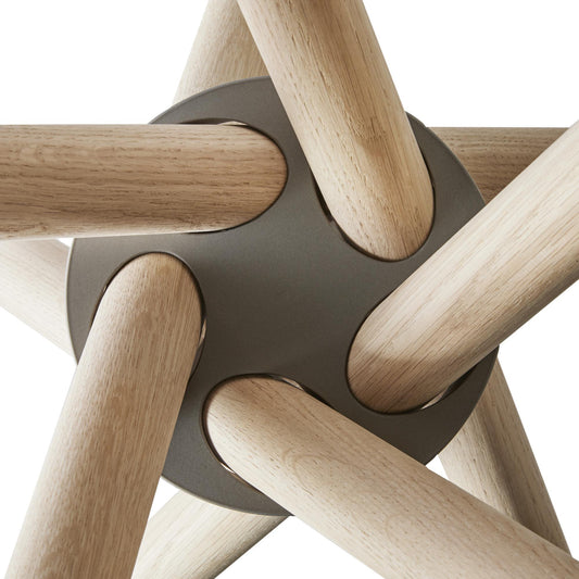 Eberhart Hector 105 Dining Table Light Concrete/Light Oak