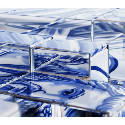 HERITAGE - Ceramic materials sideboard with doors.