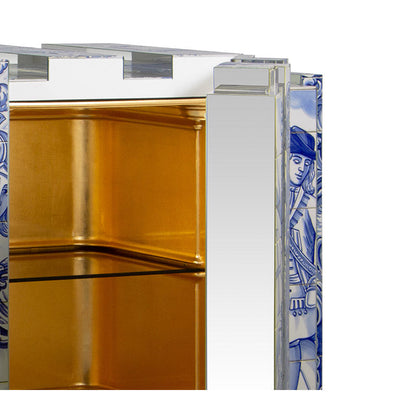 HERITAGE - Ceramic materials sideboard with doors.