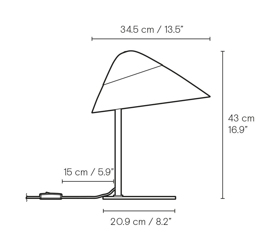 HJW01 OPALA TABLE LAMP MINI