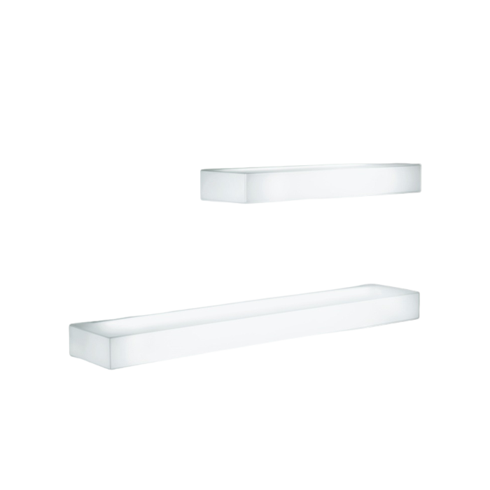 LIGHT-LIGHT - Crystal wall shelf with integrated lighting.