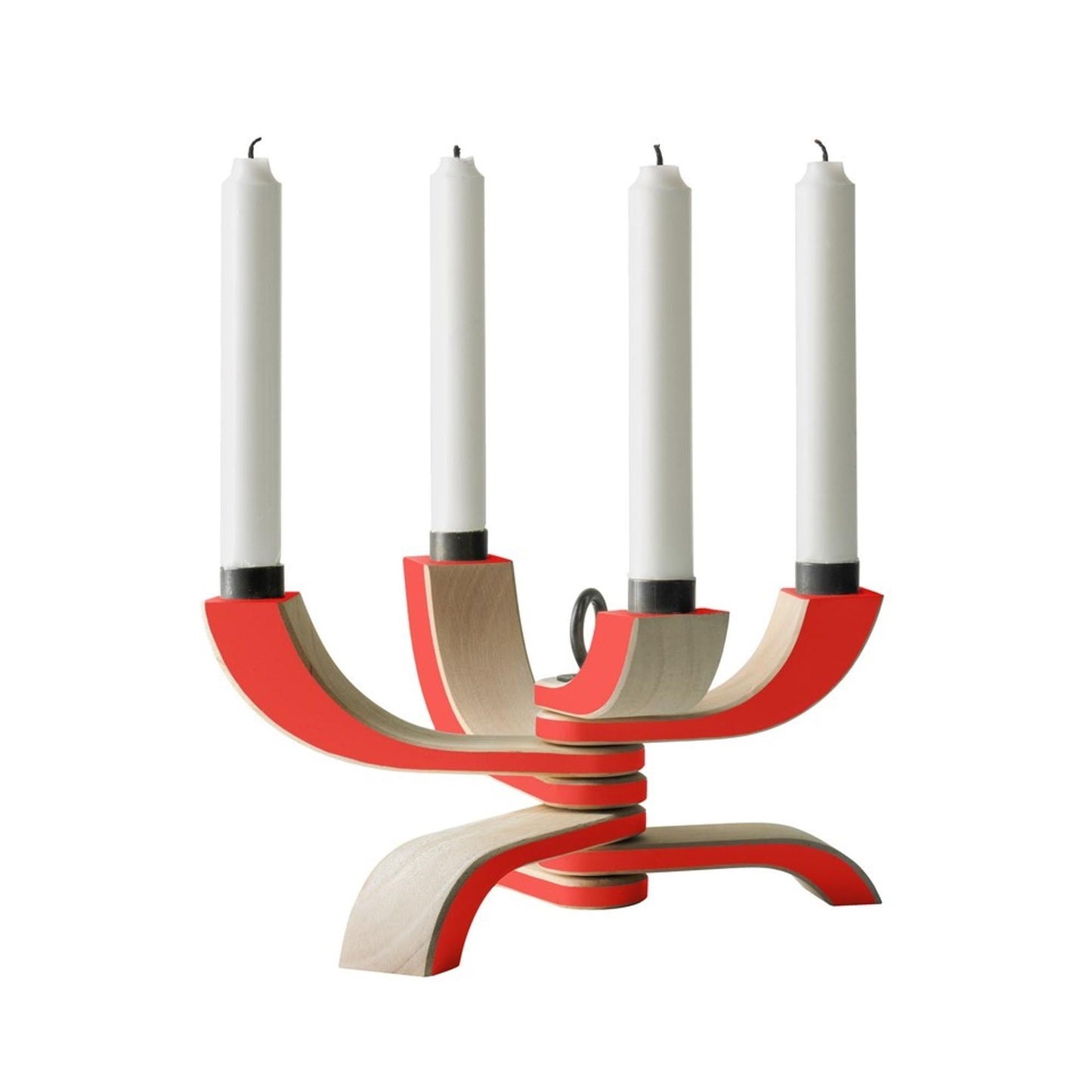 Design House Stockholm Nordic Light 4-Arms Candlestick Red