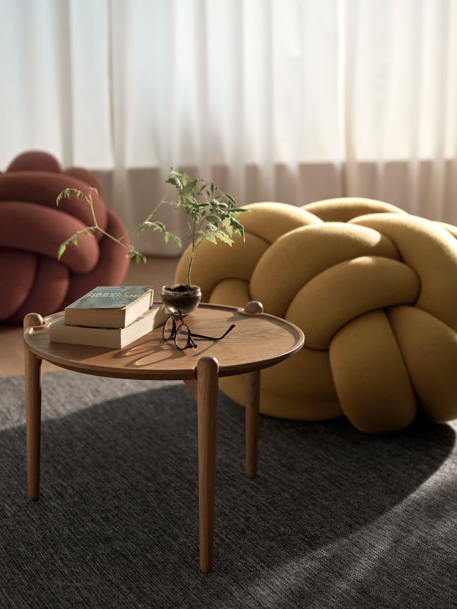 Aria coffee table, 50 cm, low, oak