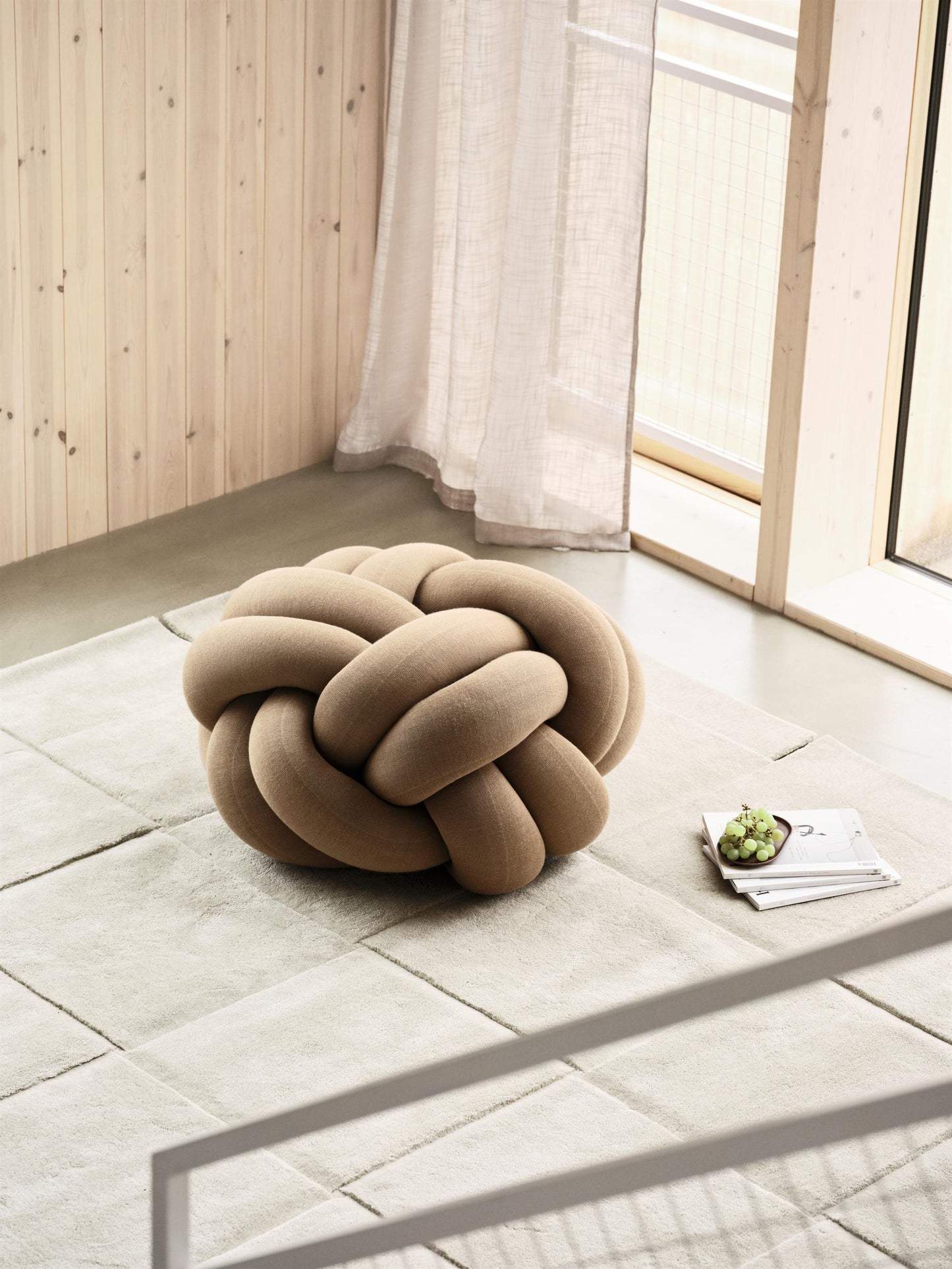 Design House Stockholm Knot Cushion XL Gray